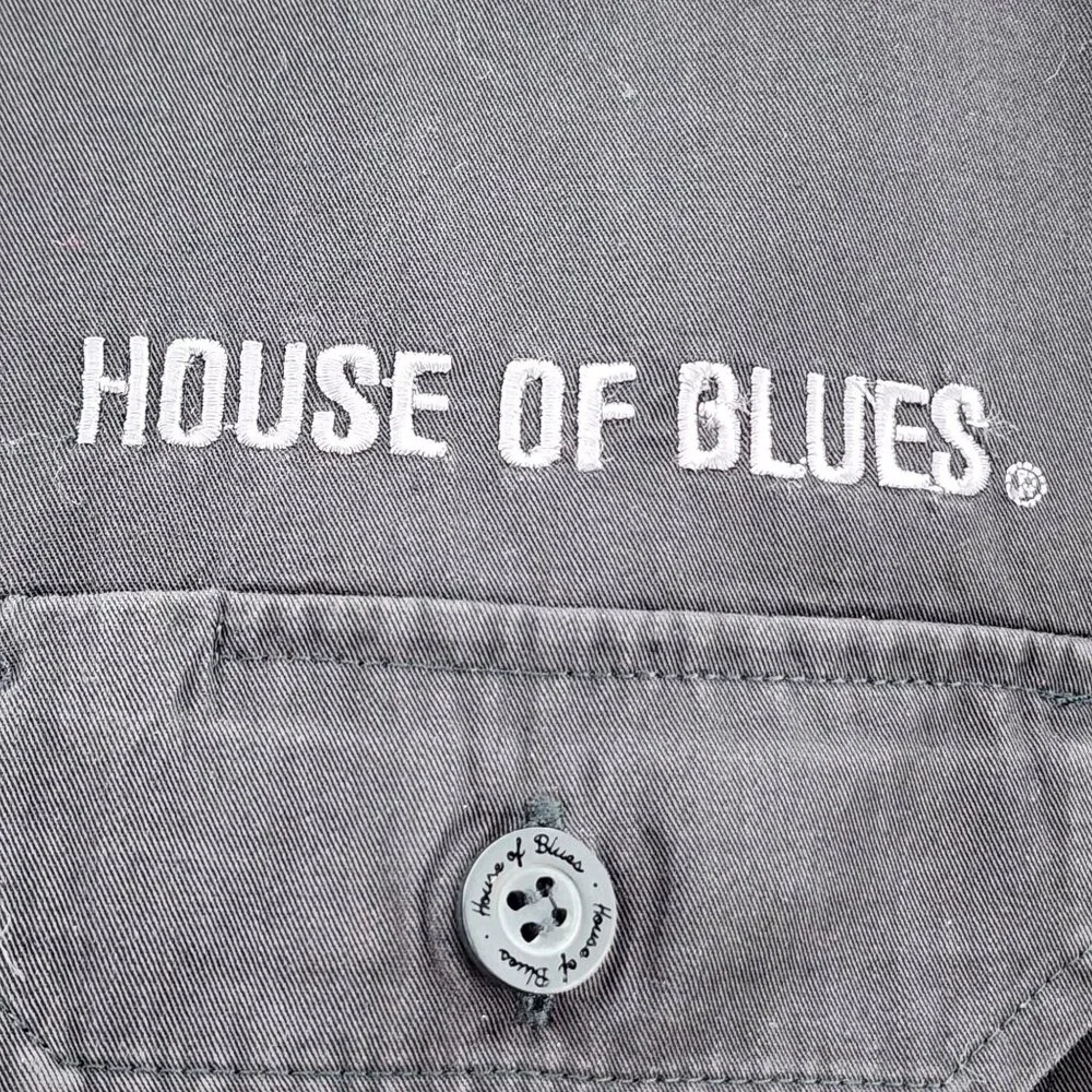House Of Blues Charcoal Short Sleeve Button-Up Shirt Mens X-Large - Picture 6 of 11